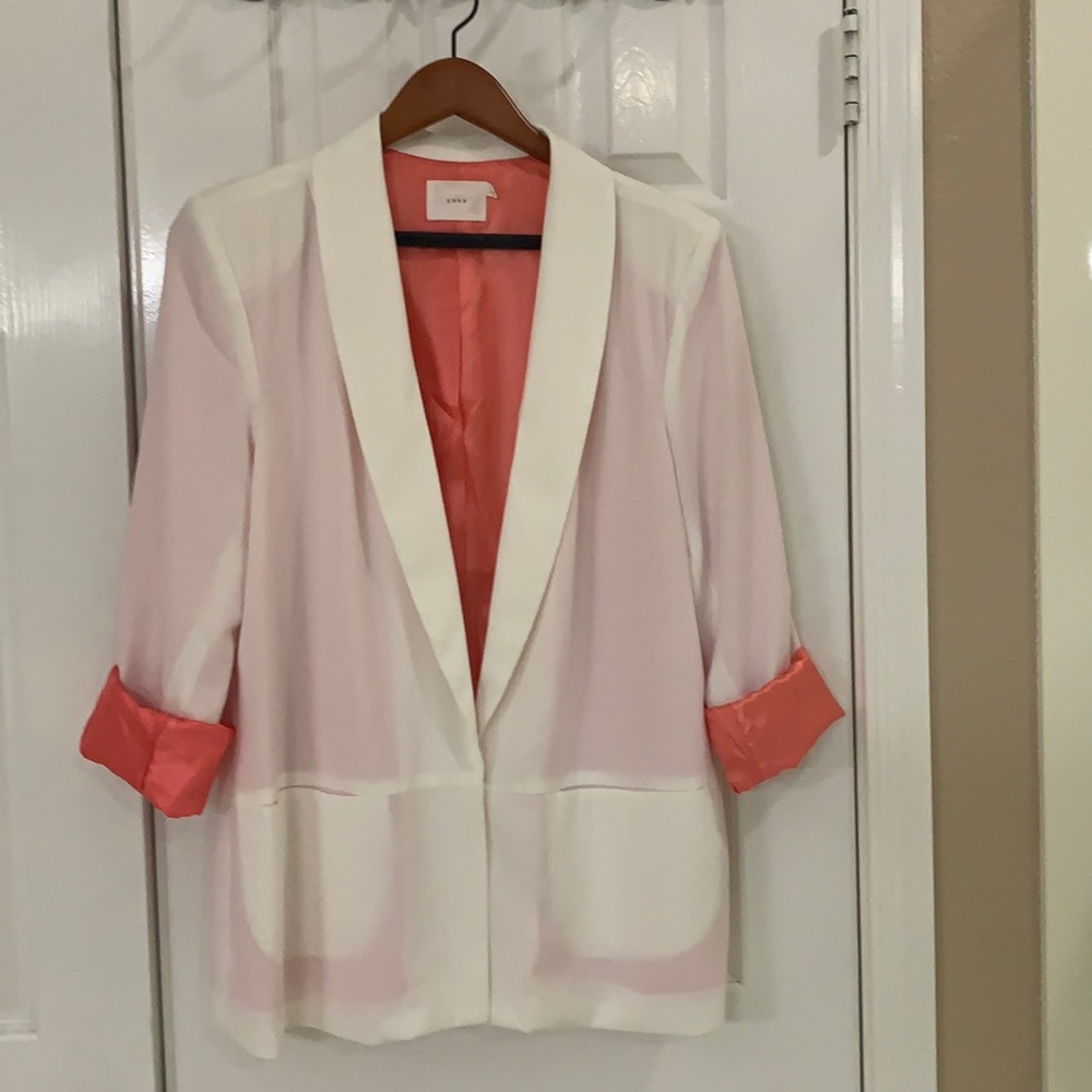 Lush light jacket, excellent condition.
